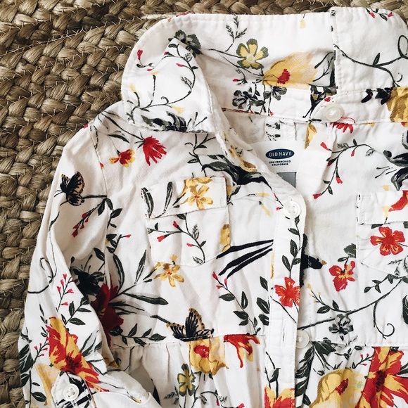 Old Navy Other - Old Navy 5t floral shirt dress